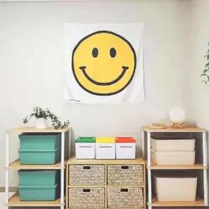 패브릭 포스터 일러스트 면 벽꾸미기 스마일 디자인 월행잉