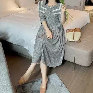 빅카라 러블리 반소매 롱원피스 데이트룩 하객룩