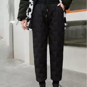 [라일리여성의류] Rly 밴딩 9부 조거 패딩 팬츠 츄리닝 솜바지 바지