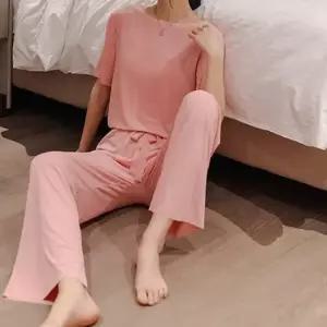 [라일리여성의류] Rly 여름 차르르 잠옷 반팔 긴바지 반바지 3피스 세