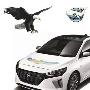 자동차 홀로그램 독수리 대형 외관 스티커 고급