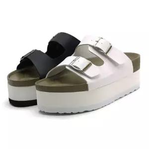 여자 통굽 슬리퍼 데일리 데일리 실내화 키높이 슈즈 QqX9+4Ajx