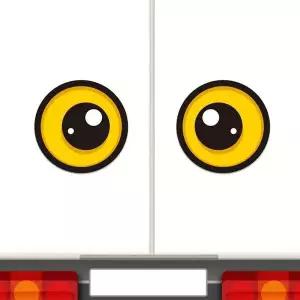 [골드스마일]졸음운전방지 왕눈이6 자동차스티커 210x210mm