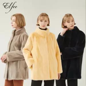 [롯데백화점]진도모피 베이직 유색 밍크 하프코트(E5W2EJ94_)