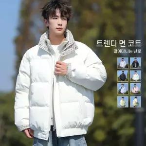남성 겨울옷 패딩 가짜 투피스 차이나 체크 커플 슬림핏 코트 K60Z41K HOT2