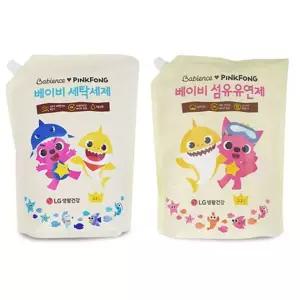 베비언스 핑크퐁 세탁세제 섬유유연제 리필