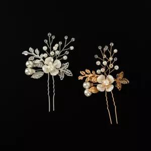 한복 혼주 뒷꽂이 머리꽂이 올림 머리뒤꽂이 u자 실버