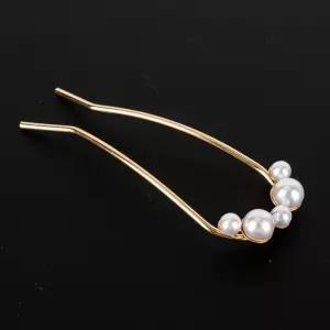 한복 혼주 뒷꽂이 머리꽂이 머리뒤꽂이 u자 진주알