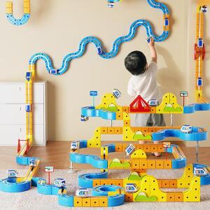 프라모델 수직 전시용변형 가능한 자석 트랙 기차 다용도 조립 장난감 DIY 무리모컨 레일카 어린이