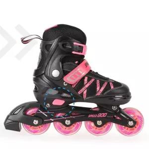 어린이용 가벼운 알루미늄 핑크 인라인스케이트 S 롤러브레이드 주니어