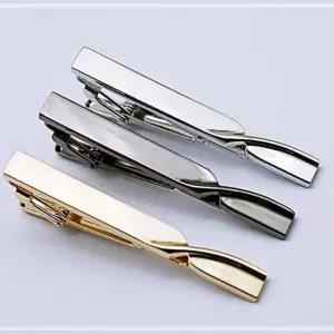 꼬임스타일 회사원 깔끔한 넥타이핀 회의 타이바 블랙 HWFF93A8