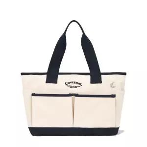 커버낫 아치 로고 빅 캔버스 토트백 네이비 CO2300EC04NA 964743