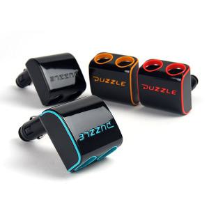 카데코 퍼즐 4컬러 접이식 2구 소켓/차량용 멀티 시거잭