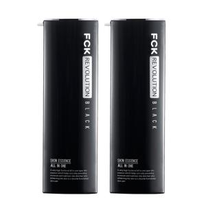 레볼루션블랙 스킨에센스 올인원 130ml x 2개 / 남성화장품 스킨 로션 에센스 / 미백효과+주름개선 기능성