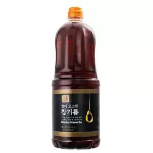 꼬손 향이 고소한 참기름 업소용 참기름 1.8L