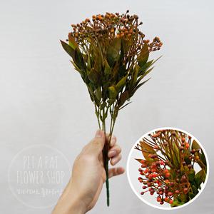 열매 유카리 주황/조화/꽃꽂이/재료