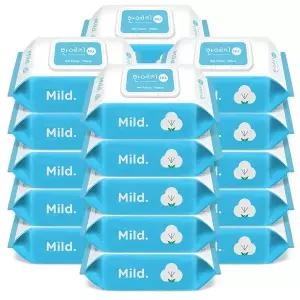 [한예지]휴마일드 물티슈 캡형 100매 20팩