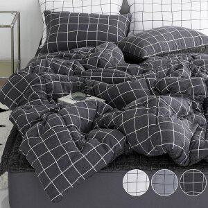 [바숨]모던 차렵이불+침대패드+베개커버 침구세트 슈퍼싱글 SS