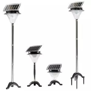 태양광 13구 정원등 태양열 야외 LED 문주 국내제조 (국산배터리) - 블랙/실버