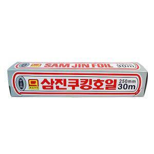 호일 250mmX30mX16   삼진 은박 쿠킹호일 / 30EA