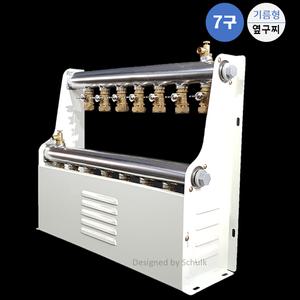 스텐 온수분배기 7구 기름형 [완카바]/ 보일러분배기(옆구찌형)