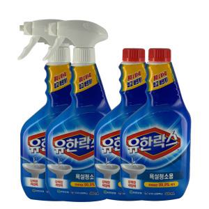 유한락스 욕실청소 500ml + 500ml 2개