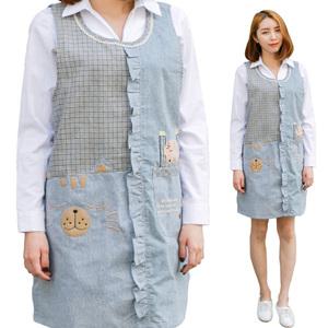 예쁜 원피스 앞치마 어린이집 유치원 교사 선생님