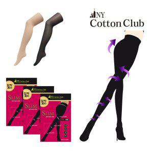 [NY코튼클럽]프리미엄 여성 고탄력 슬림 30D 기능성 팬티 스타킹 3매
