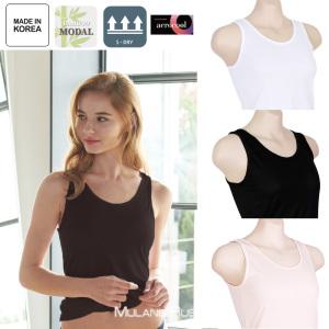 에어로쿨 대나무 모달 드라이실키 베이직 여성 나시 끈 런닝 캐미솔 민소매 레이어드 이너 티셔츠