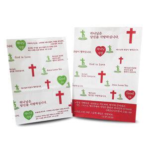 전도용 팝콘봉투 소 100장 교회행사용