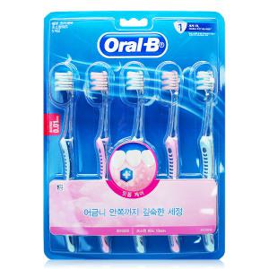오랄비 초미세모 벨벳 잇몸케어 칫솔 5개