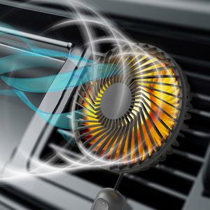 UM2 차량용 선풍기 에어 서큘레이터 LED 에어컨 순환 강력 7엽날개