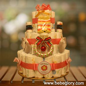 [베글] 크리스마스 기저귀케익3단