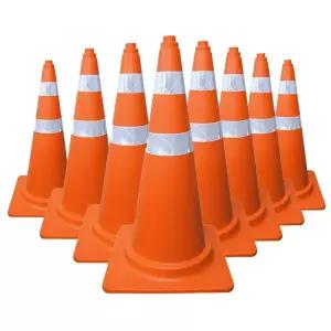 하이큐 칼라콘 2줄 10개 주차 라바 꼬깔 고깔콘 도로 안전용품 작업안전