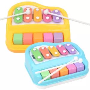 R 유아 건반실로폰 피아노 (랜덤발송) 9009 어린이 집 유치원 음악 리듬 악기 교구 교재