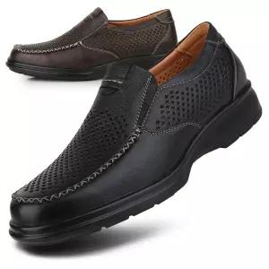 [행텐] 망사 펀칭 소가죽로퍼 컴포트화 슬립온 캐주얼구두 여름신발 신사화