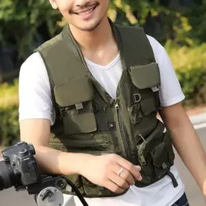 [비투비월드]엑티브 멀티포켓 레저조끼(카키) (XXL)/낚시조끼