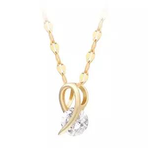 [미니아트]14K 금 스틸라 큐빅 데일리 골드 목걸이 펜던트