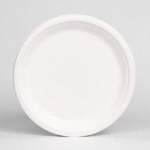 [해피팩][PR] 일회용 친환경 원형 종이 펄프 접시 P-006호 500개