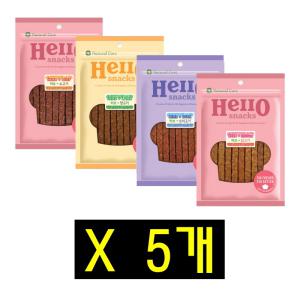 네츄럴코어 헬로스낵 허브 소프트 져키 90g 5개 강아지 말랑한 져키간식