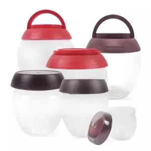 단지 PET (2kg) 항아리 단지용기 플라스틱 단지형 PET병