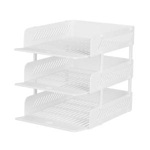 시스맥스 EL 3단 서류받침 서류 정리함 문서 파일 데스크 보관함 책상 가정용 사무용