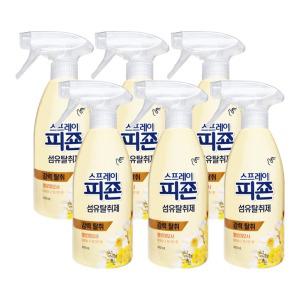 피죤 스프레이 섬유탈취제 옐로미모사 490mL X 6개