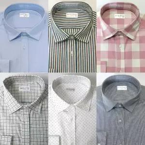 남성 와이셔츠 일반핏 정장 남자 남방 셔츠 긴팔 스트라이프 빅사이즈 선물 회사 면접 편한셔츠