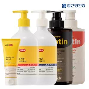 종근당건강 락토덤 생보습제 1+1 외 유산균 바디로션/워시 우리가족 보습 기획전