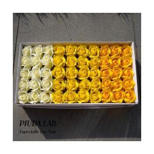 장미비누꽃50송이 3색혼합 노랑계열/비누꽃재료 사탕부케 도매