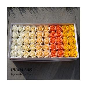 장미비누꽃50송이 5색혼합 노랑오렌지계열/비누꽃재료 사탕부케 도매