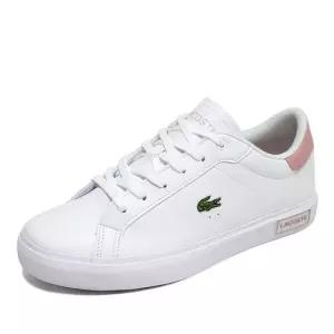 파워코트 0721 1 J 여성 스니커즈 운동화 신발 화이트 핑크 741SUJ0014-1Y9