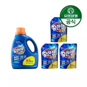 [유한양행]유한젠 액체형 산소계표백제 용기 2.3Lx1개+리필 1.8Lx3개