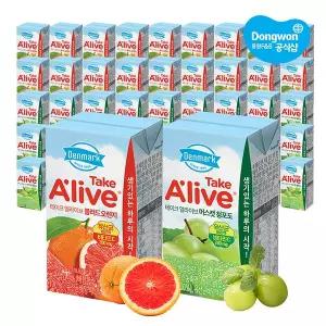 [동원] 덴마크 테이크얼라이브 블러드 오렌지120ml x24개+머스캣 청포도120ml x24개(총48개)